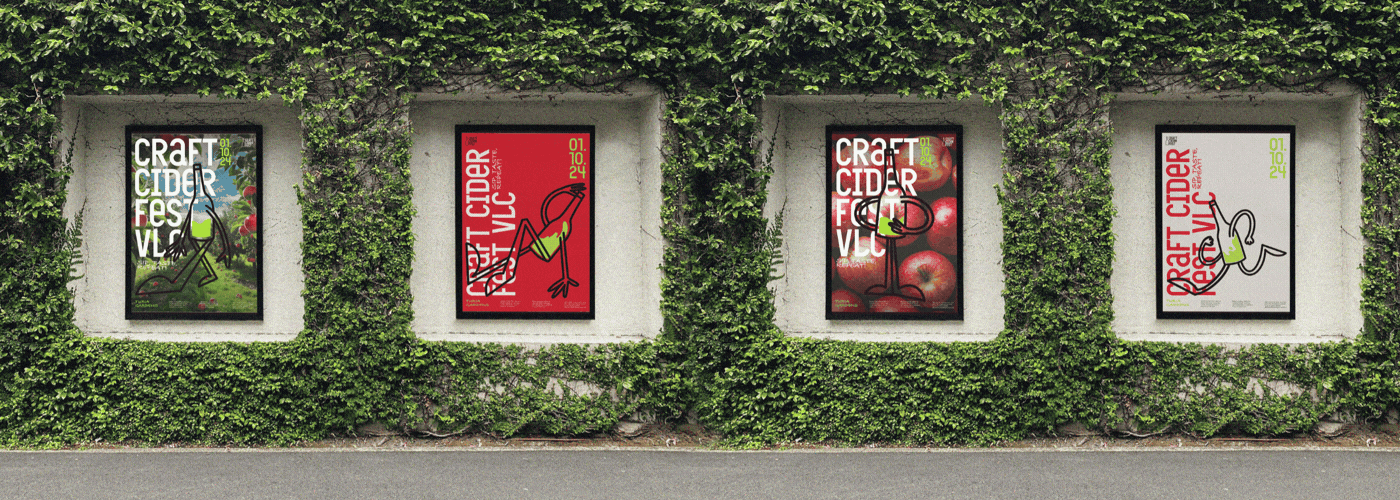 Craft cider fest poster animation