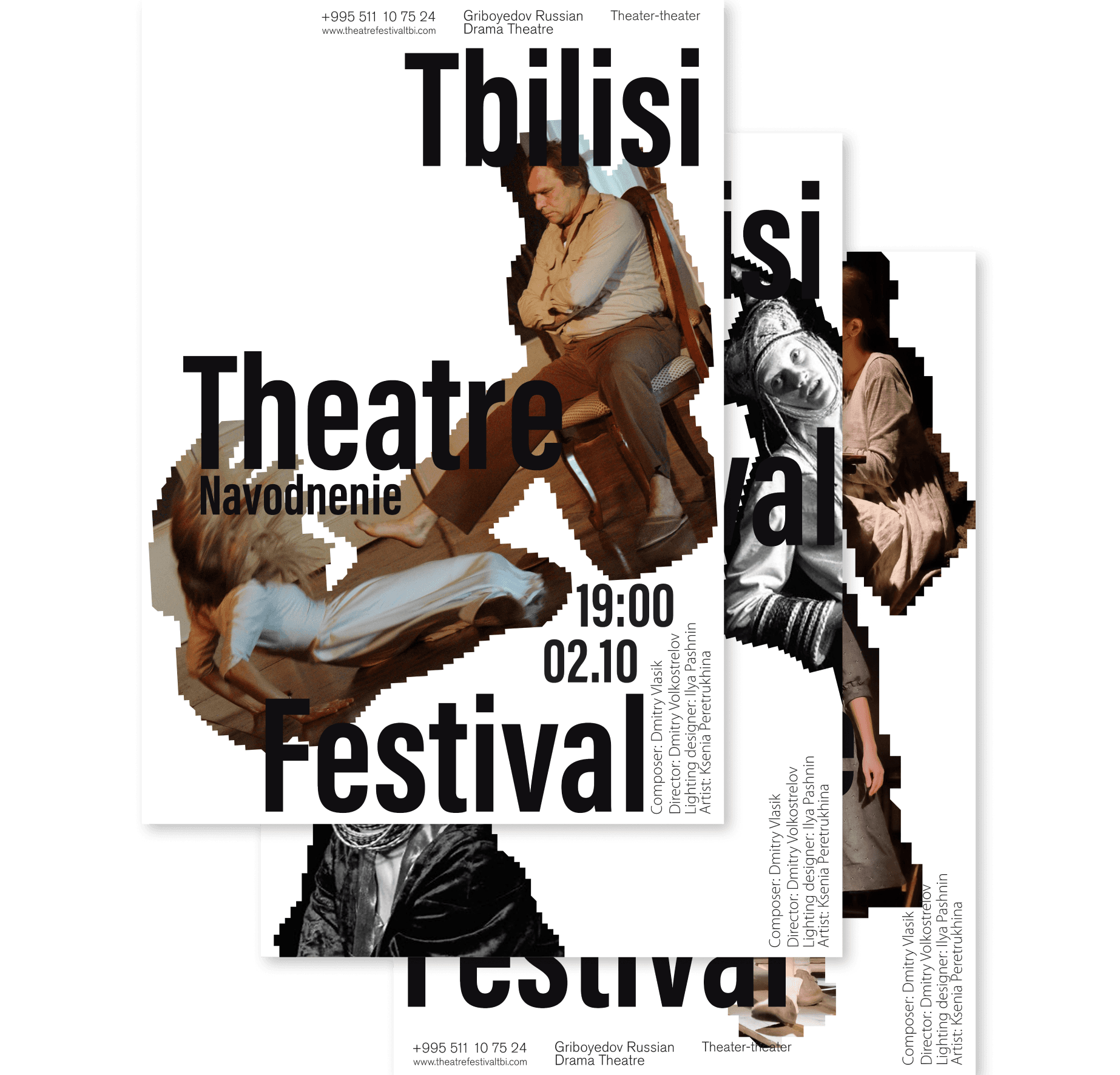 3 Tbilisi Theatre Festival posters